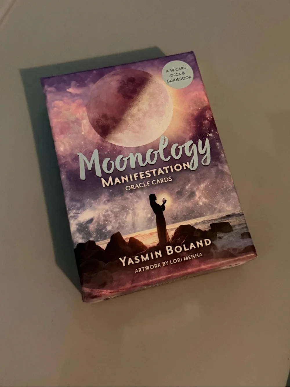 Moonology Manifestation Oracle Cards - Purple Deck by